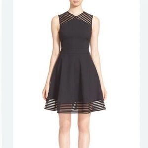 NWOT Ted Baker sz1 us4 sleeveless black dress. Satin lined .
